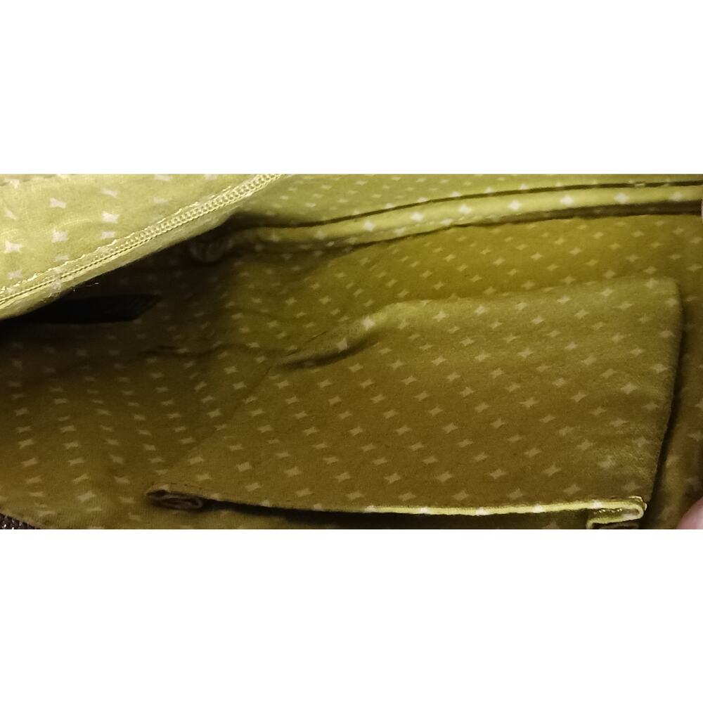 Fossil Key-Per Crossbody coated canvas  Bag Brown Floral w/adjustable strap - Picture 7 of 9